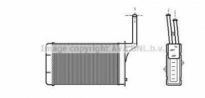 AVA QUALITY COOLING pe6049 -  Теплообменник, отопление салона